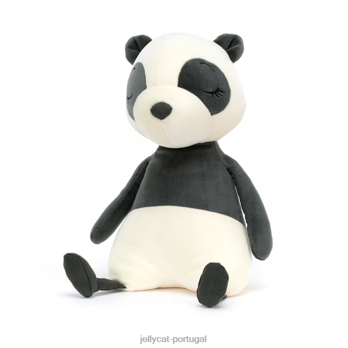 panda dorminhoco preto e branco Jellycat 00FBB651 brinquedo