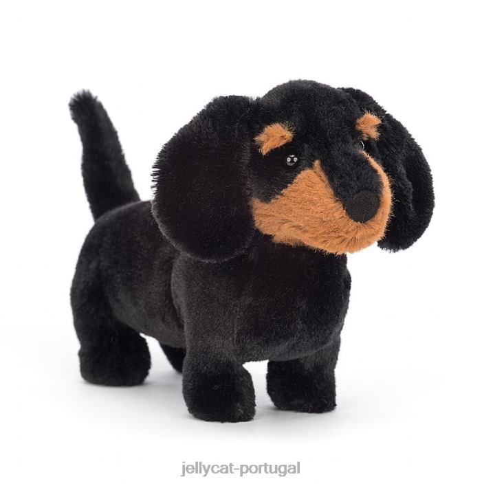 cachorro salsicha freddie preto Jellycat 00FBB721 brinquedo