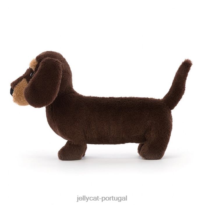 cachorro salsicha otto marrom Jellycat 00FBB247 brinquedo
