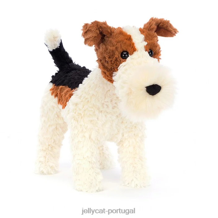 hector fox terrier marrom e branco Jellycat 00FBB351 brinquedo