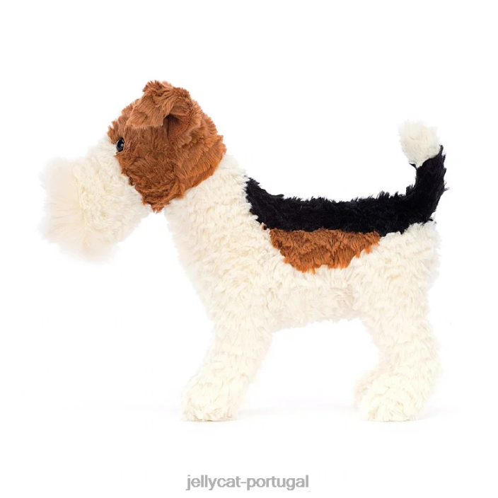 hector fox terrier marrom e branco Jellycat 00FBB351 brinquedo