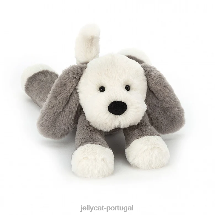 manchar cachorrinho cinza e branco Jellycat 00FBB260 brinquedo