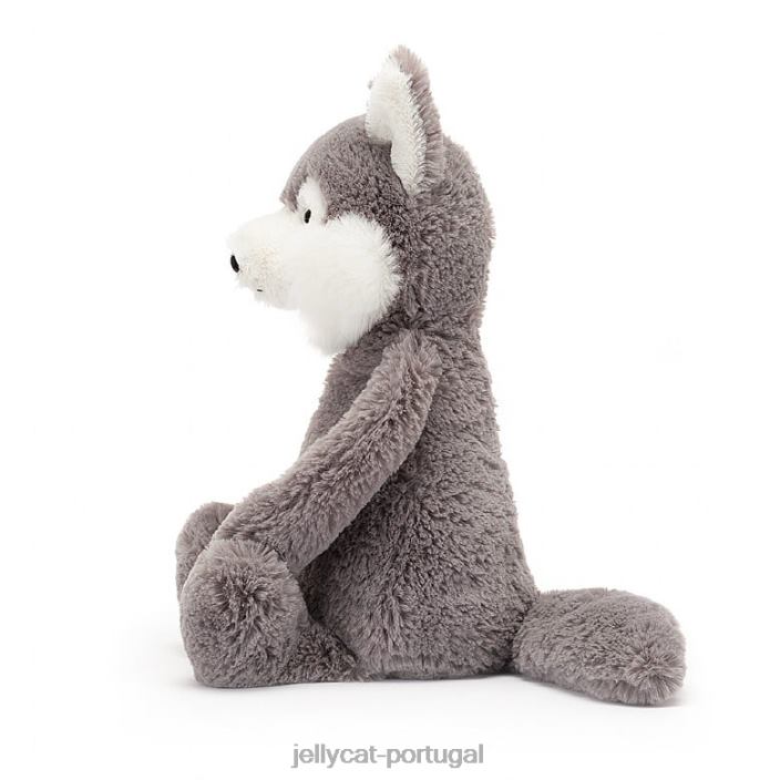 lobo tímido cinza e branco Jellycat 00FBB179 brinquedo