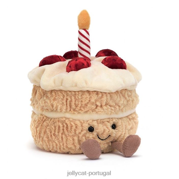 divertido bolo de aniversário multicolorido Jellycat 00FBB528 brinquedo