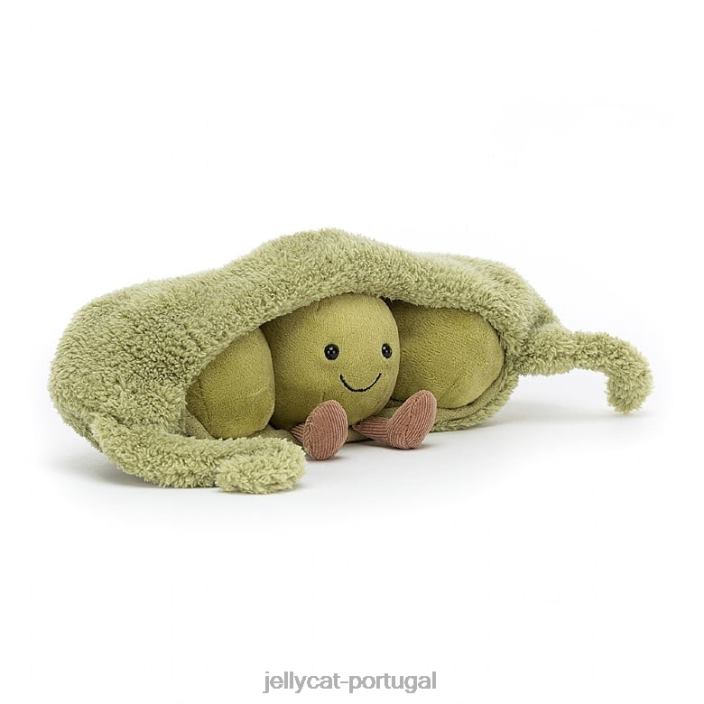 ervilha divertida em uma vagem verde Jellycat 00FBB590 brinquedo