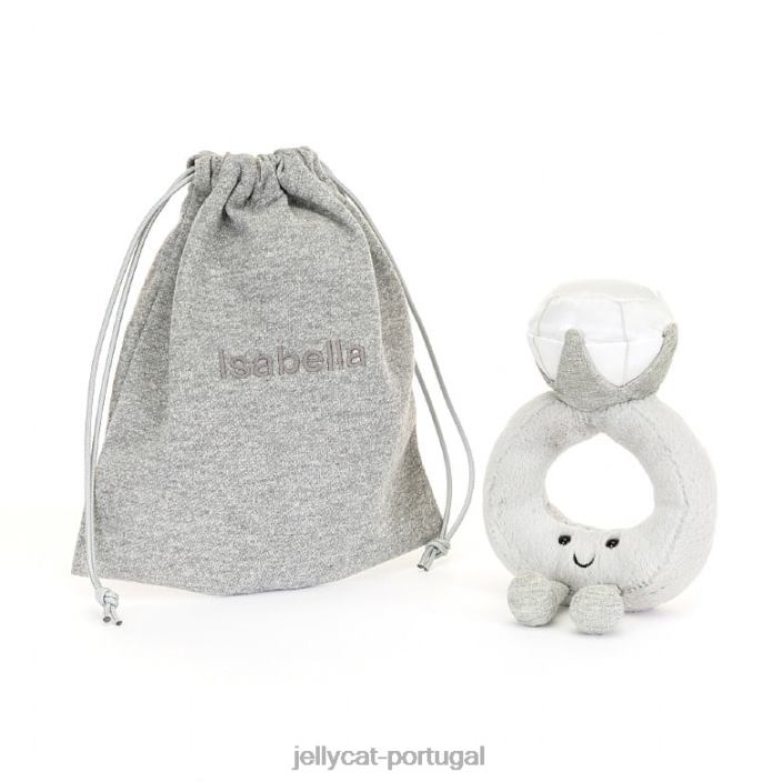 divertido anel de diamante cinza Jellycat 00FBB535 brinquedo