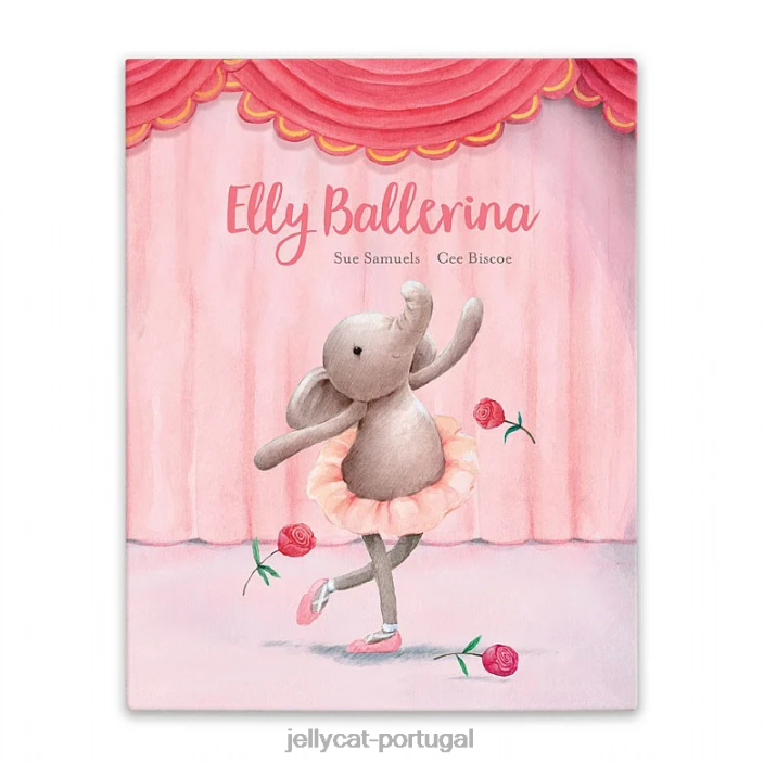 elly bailarina livro e dançando darcey elefante cinza Jellycat 00FBB691 livro