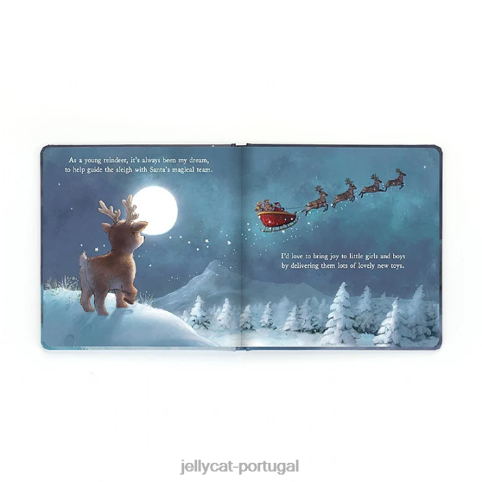 livro dos sonhos da rena mitzi multicolorido Jellycat 00FBB193 livro