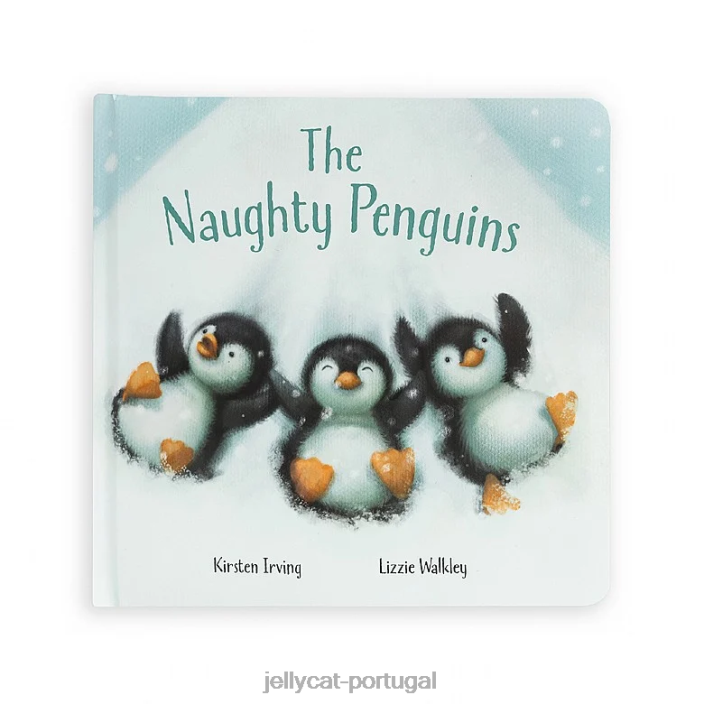 livro os pinguins travessos multicolorido Jellycat 00FBB169 livro