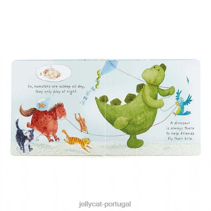 meu melhor livro de animais de estimação e o tímido Dino Green Jellycat 00FBB809 livro