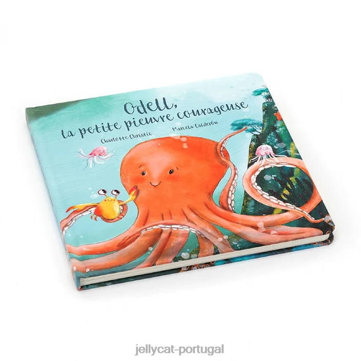 odell la petite pieuvre coragemuse livre multicolorido Jellycat 00FBB794 livro