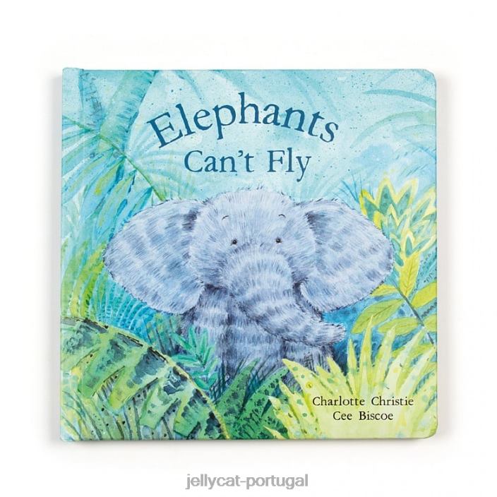 os elefantes não podem voar livro e confundir elefante azul Jellycat 00FBB736 livro
