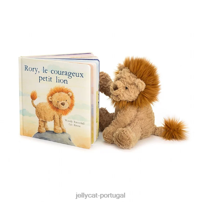 rory le coragemux petit lion e fuddlewuddle lion tan Jellycat 00FBB719 livro