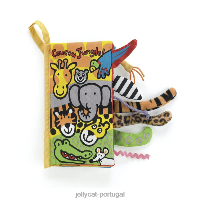 coucou selva livre multicolorido Jellycat 00FBB785 livro
