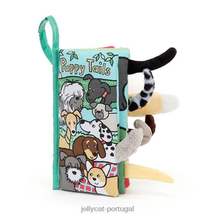 livro de atividades com cauda de cachorrinho multicolorido Jellycat 00FBB803 livro