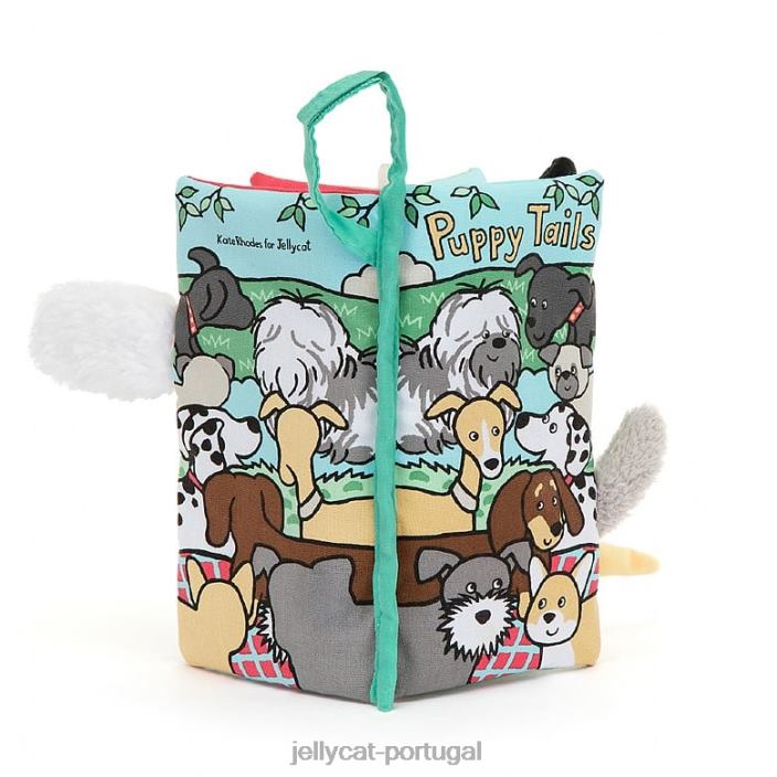livro de atividades com cauda de cachorrinho multicolorido Jellycat 00FBB803 livro