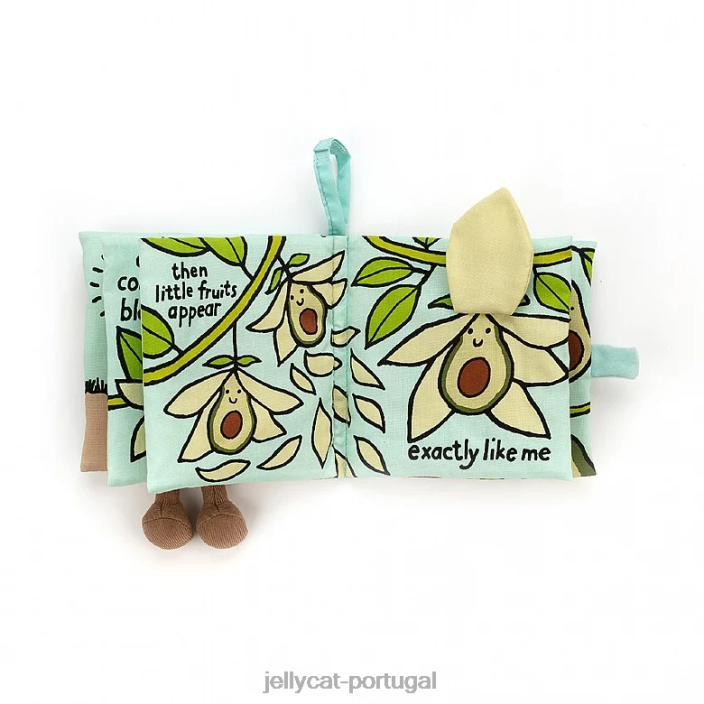 livro de tecido abacate multicor Jellycat 00FBB764 livro