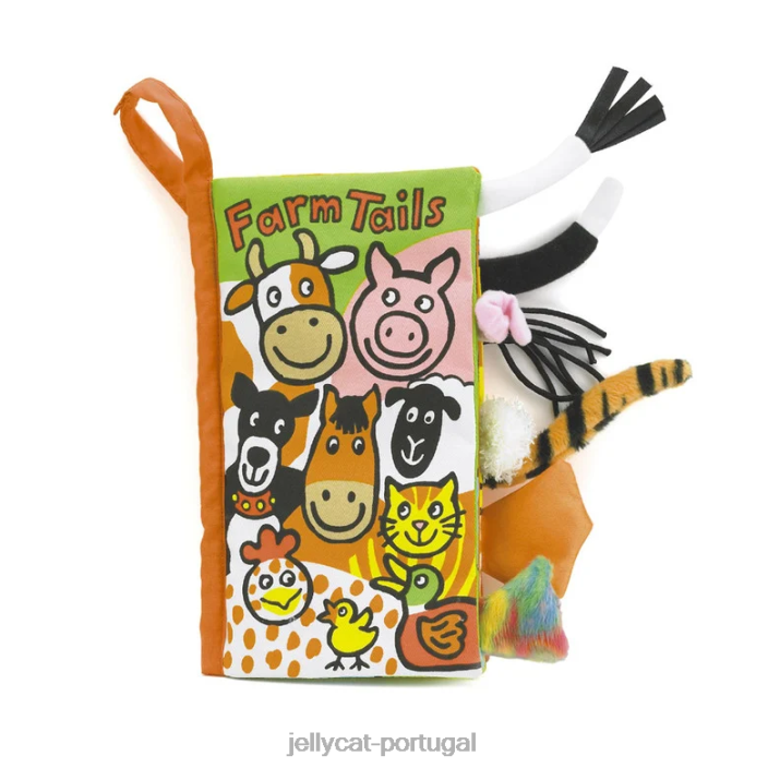 livro farm tails multicolorido Jellycat 00FBB757 livro