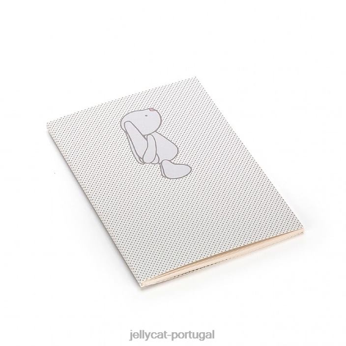 tímido coelho mancha caderno a6 bege Jellycat 00FBB738 livro