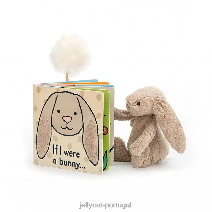 se eu fosse um livro de coelho e um coelho tímido bege Jellycat 00FBB711 livro