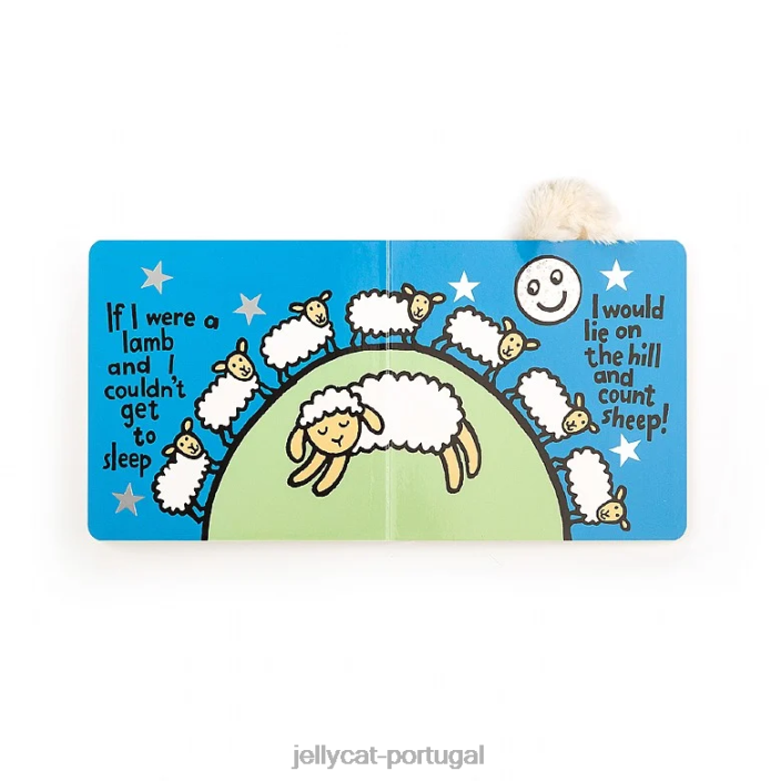 se eu fosse um livro de cordeiro e creme de cordeiro tímido Jellycat 00FBB735 livro