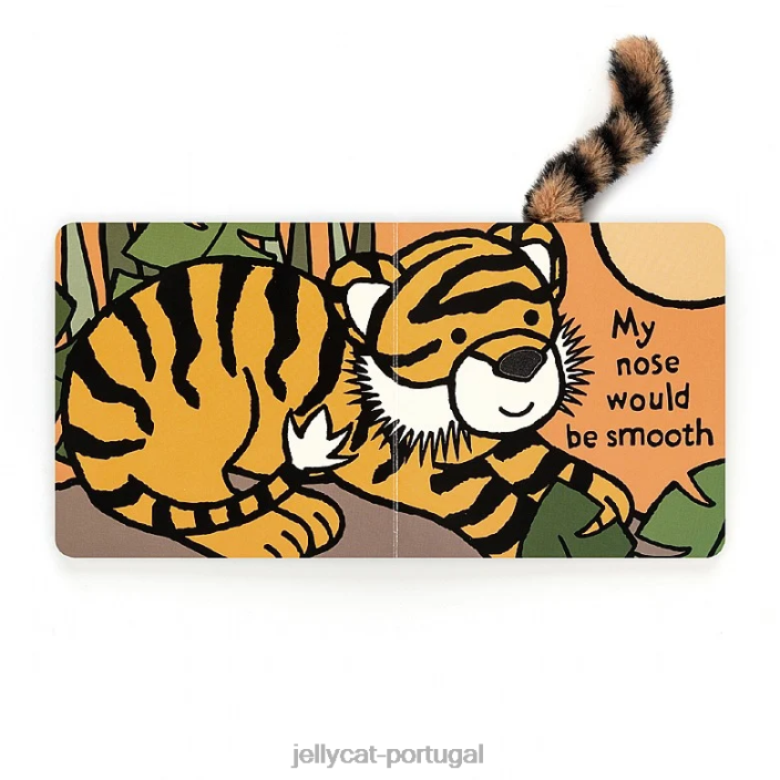 se eu fosse um livro de tigre e um tigre tímido multicolorido Jellycat 00FBB786 livro