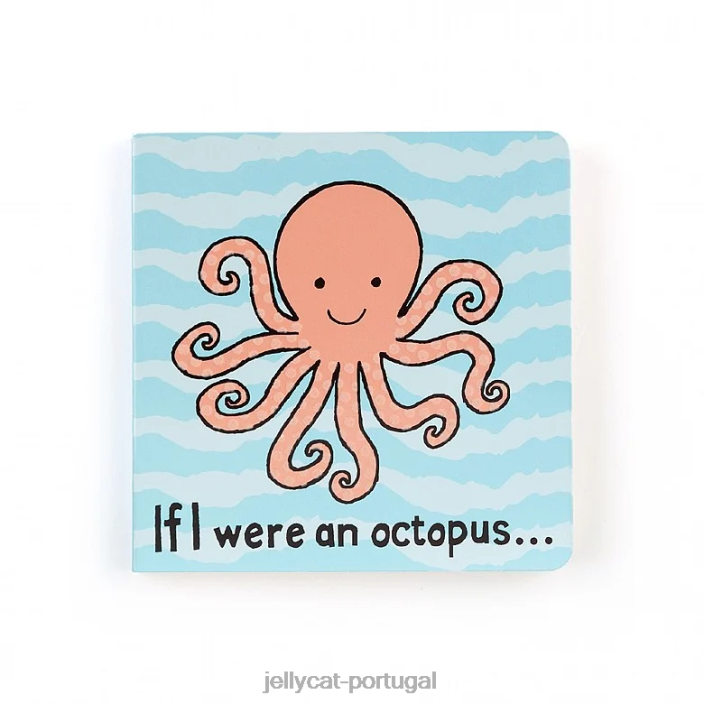 se eu fosse um polvo livro multicolorido Jellycat 00FBB760 livro