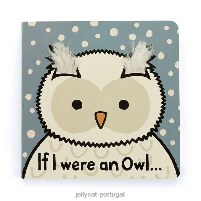 se eu fosse uma coruja livro multicolorido Jellycat 00FBB695 livro