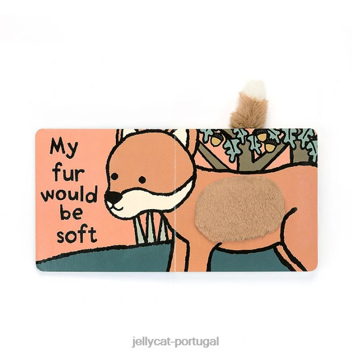se eu fosse uma raposa livro multicolorido Jellycat 00FBB771 livro