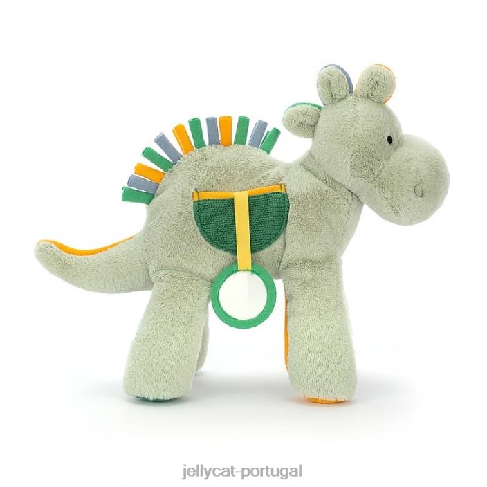 brinquedo de atividade peek-a-boo dino verde Jellycat 00FBB769 brinquedo