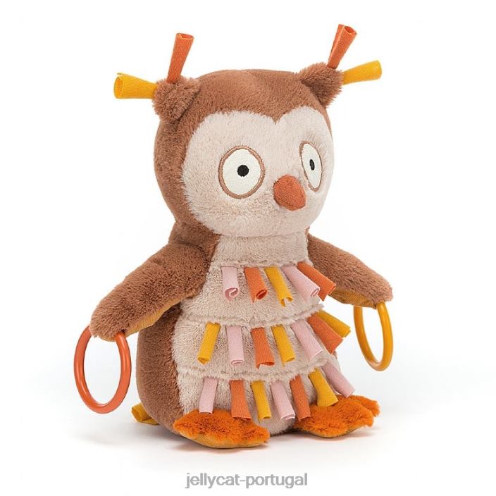 coruja happihoop multicolorida Jellycat 00FBB717 brinquedo