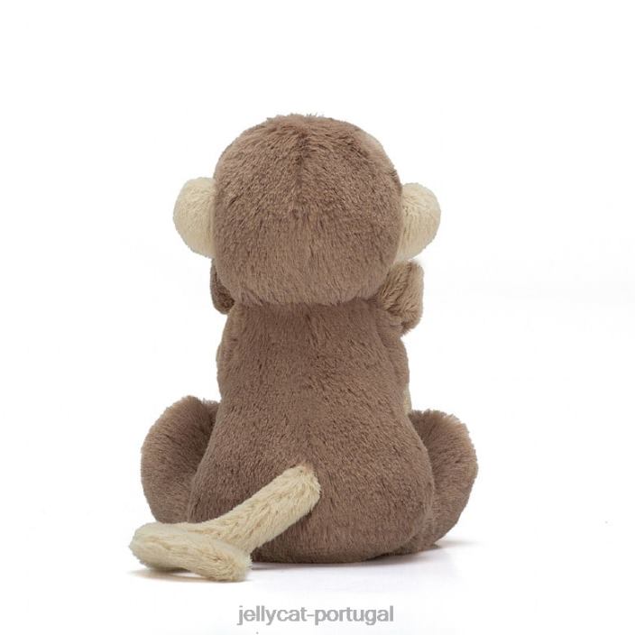 macaco tímido chupeta marrom Jellycat 00FBB653 brinquedo