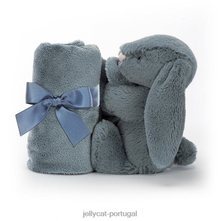 tímido coelho escuro chupeta azul Jellycat 00FBB271 brinquedo