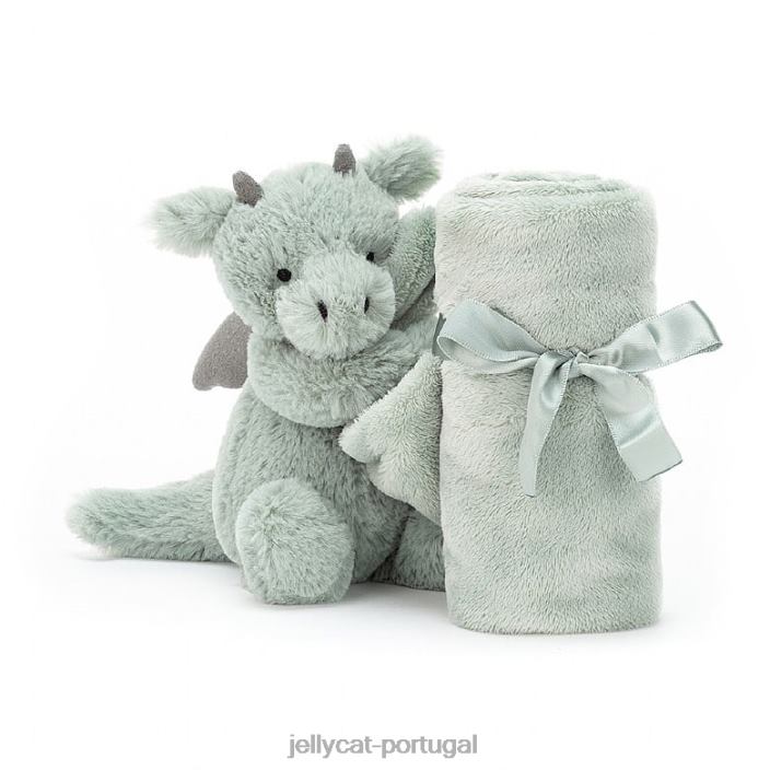 tímido dragão chupeta verde Jellycat 00FBB460 brinquedo